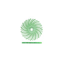 Dedeco Sunburst 9/16" TC Discs Lt. Green 1 Micron (Aluminum Oxide) 12/BX thumbnail 2