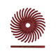 Dedeco Sunburst 1-1/2" TC Discs Red 220 Grit (A/O) 12/BX