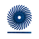Dedeco Sunburst 1-1/2" TC Discs Blue 400 Grit (A/O) 12/BX thumbnail 1