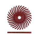 Dedeco Sunburst 1-1/2" TC KNIFE-EDGE Red 220 Grit (A/O) 12/BX thumbnail 1