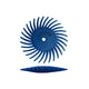 Dedeco Sunburst 1-1/2" TC KNIFE-EDGE Blue 400 Grit (A/O) 12/BX