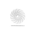 Dedeco Sunburst 3/4" TC Discs White 120 Grit (A/O) 12/BX thumbnail 2
