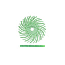 Dedeco Sunburst 3/4" TC Discs Light Green 1 Micron (A/O) 48/BX thumbnail 3