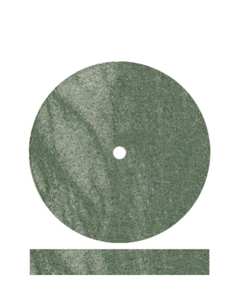 Dedeco Rubber Wheels Green Coarse Square Edge, Silicon Carbide, Standard for scratch Removal and Polish .