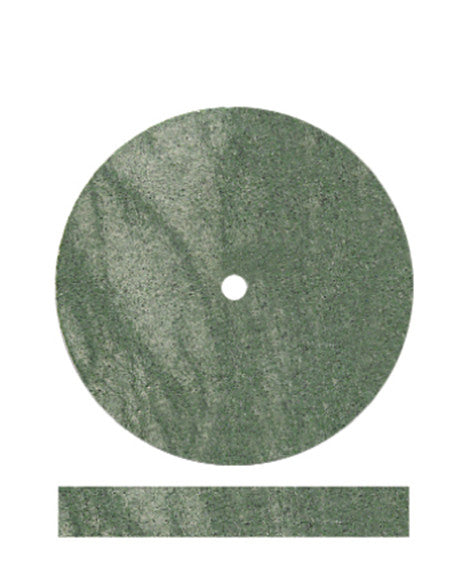 Dedeco Classic GREEN - MEDIUM RUBBER WHEELS (7/8" x 1/8") 100/BX