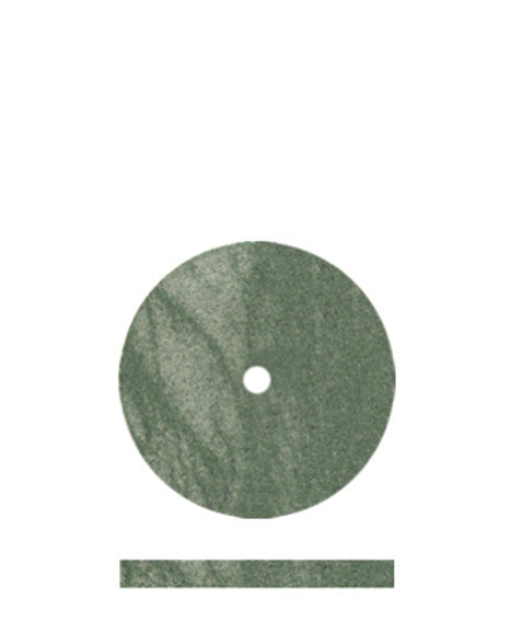 Dedeco Classic GREEN - COARSE RUBBER WHEELS (5/8" x 1/16") 100/BX