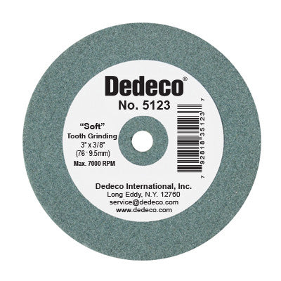 Dedeco Green Lathe Wheel 3" X 3/8" 1/UNIT