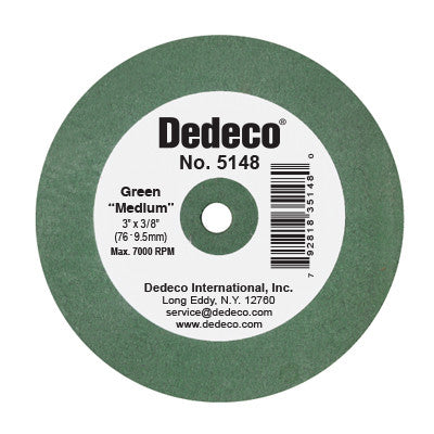 Dedeco Medium Lathe Wheel 3" X 3/8" 1/UNIT
