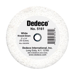 Dedeco Lathe Wheels White "Knock-Down" Coarsest, for Trimming Plaster and Stone
