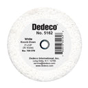 Dedeco White Knock-Down Stone Lathe Wheel 5162 (3" x 3/8") — 1/Unit thumbnail 1