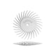 Dedeco Sunburst 7/8" TC Knife-edge White 90 Grit (S/C) 12/BX