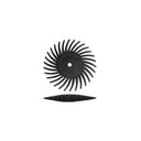 Dedeco Sunburst 5/8" TC Knife-edge Black 240 Grit (S/C) 12/BX thumbnail 3