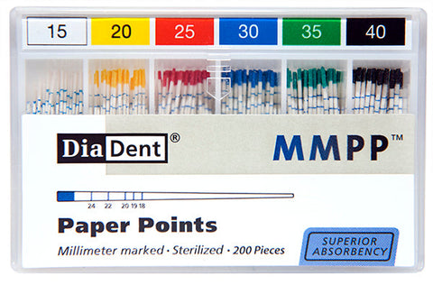 DiaDent Absorbent Paper Points, Cell Pack #15/40