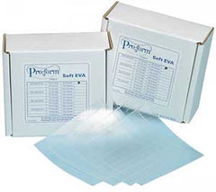 Keystone Proform Soft EVA Tray Material,.080, Clear, 5" x 5", 25/Pack