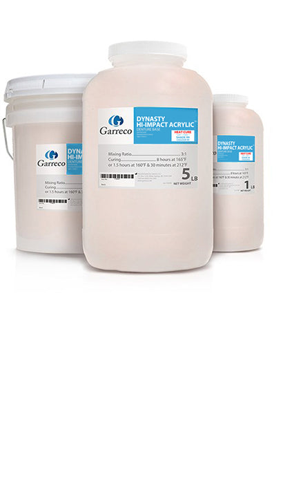 Garreco Dynasty Acrylic Powder, Shade 99, Heat Cure, 1 lb, 4 per Case