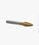 Garreco GT Coated Carbide Lab Bur, #A 3/8, Standard Cut, 1/4" Shank