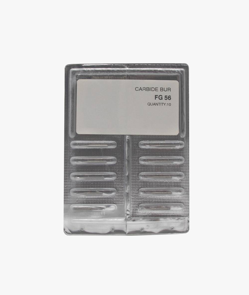 Garreco Friction Grip Straight Fissure Carbide Bur, No. 56, 10/Box