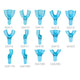 GingiPak Upper Right/Lower Left quadrant Impression Tray 12/pk