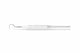 Hahnenkratt E. Ergoform Single-Ended Explorer, Form A (Shepherd's Hook #23), White Handle, 1/Pk