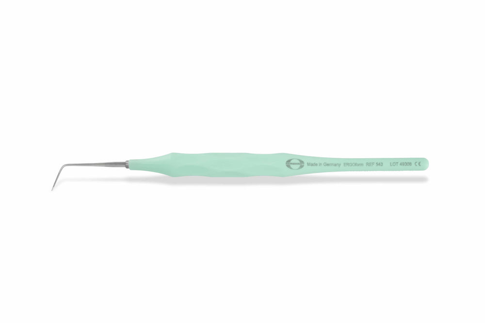Hahnenkratt E. Ergoform Single-Ended Explorer, Form F, Pastel Mint Handle, 1/Pk