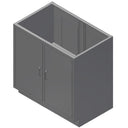 Handler 241 Double Door Cabinet with Backsplash thumbnail 2