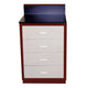 Handler 247 Four Drawer Cabinet with Backsplash