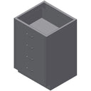 Handler 247 Four Drawer Cabinet with Backsplash thumbnail 2