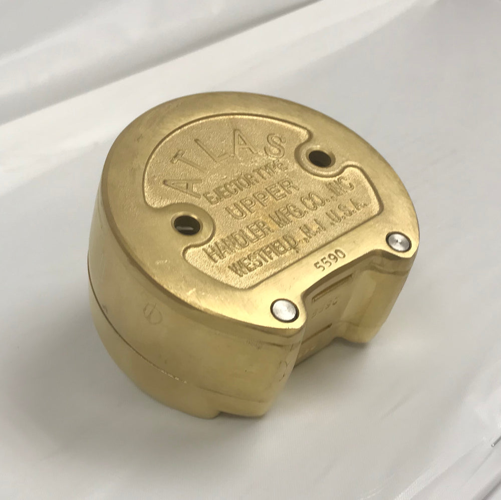 Handler Upper Flask, All Forged Brass with Stainless Steel Guide Pins