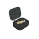 Harvest Dental Crown & Bridge 2" Rigid Bridge Box (Rounded) Black/Clear with Charcoal Grey Pre-Packed Foam 500/Carton