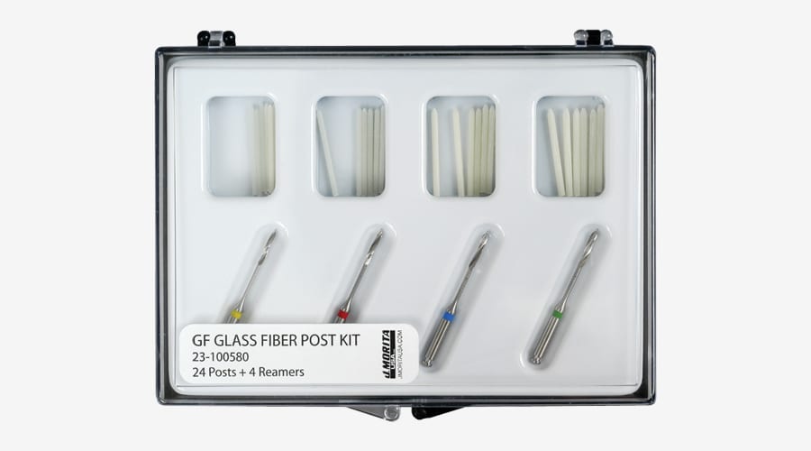 J-Morita GF Glass Fiber Post Kit: 24 Posts + 4 Reamers