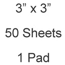 Keystone EPR Poly Coated Mixing Pad, 3" x 3", 50 Sheets thumbnail 2