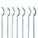 Keystone ITSO Clear, clear Molar clasp, pkg 36