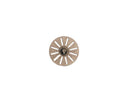 Keystone Contour Perforated Coarse Diamond Disc, .014" x 22mm, Double-Sided, Ti-Coated, Each thumbnail 1