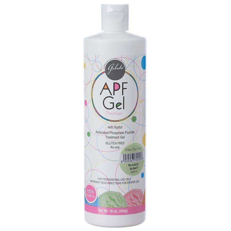Keystone Gelato APF Fluoride Gel, Dye-Free Mint, 16 oz