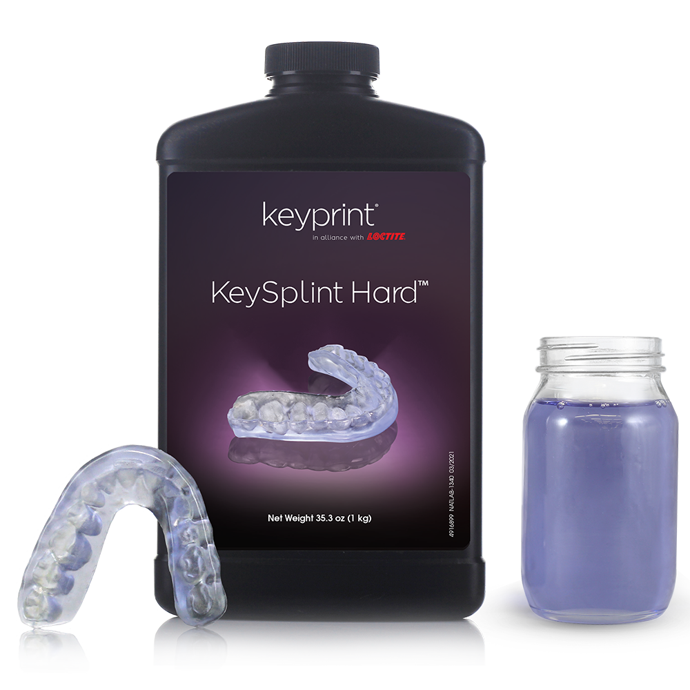 Keystone KeyPrint KeySplint Hard 3D Printing Resin, Clear, 1kg