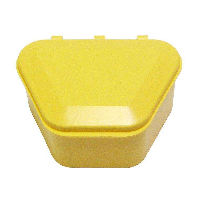 Keystone Denture Cup, Yellow, 12/Pack