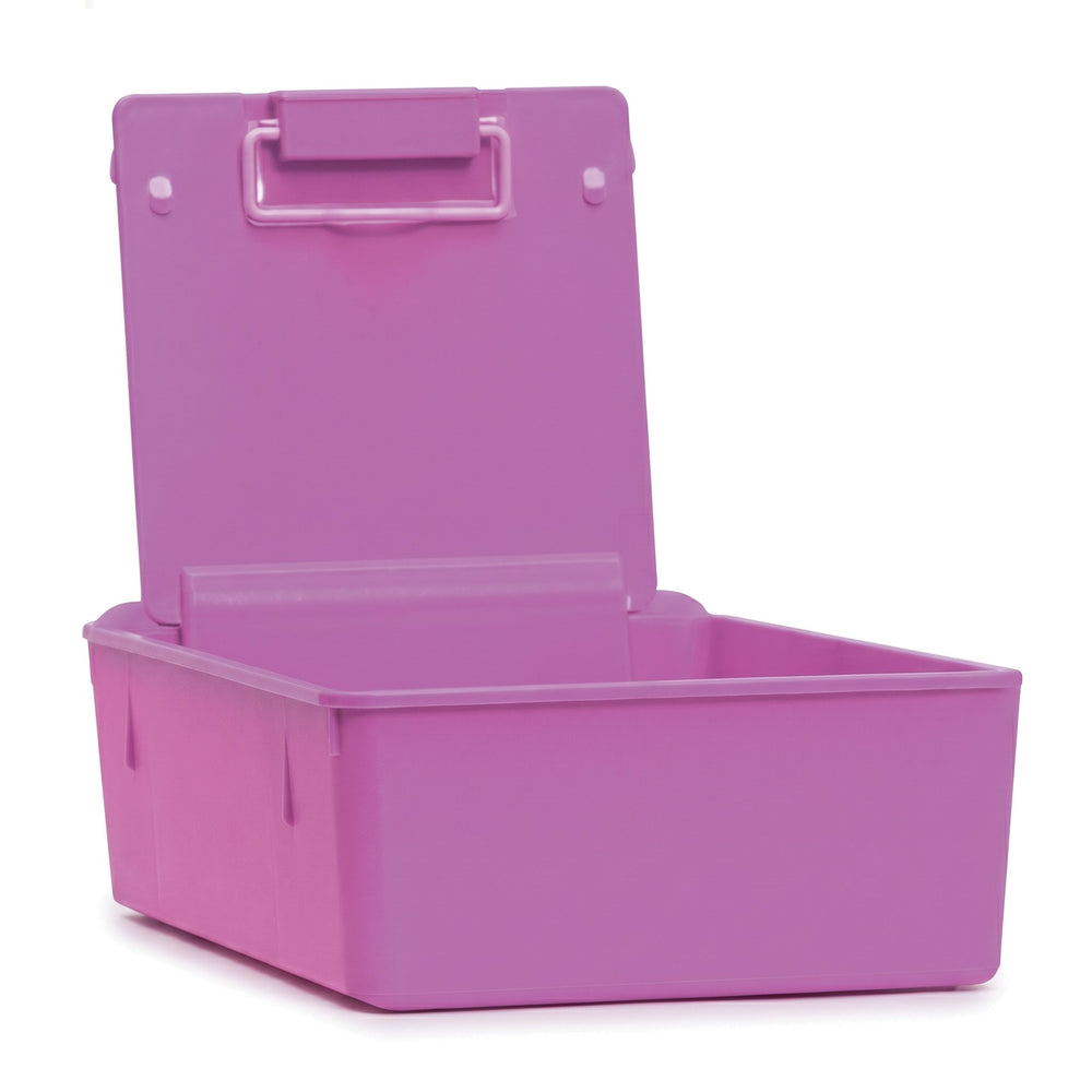 Lab Pan, Pink Plastic with Metal Clip, 7.5" x 6" x 8.5", Each