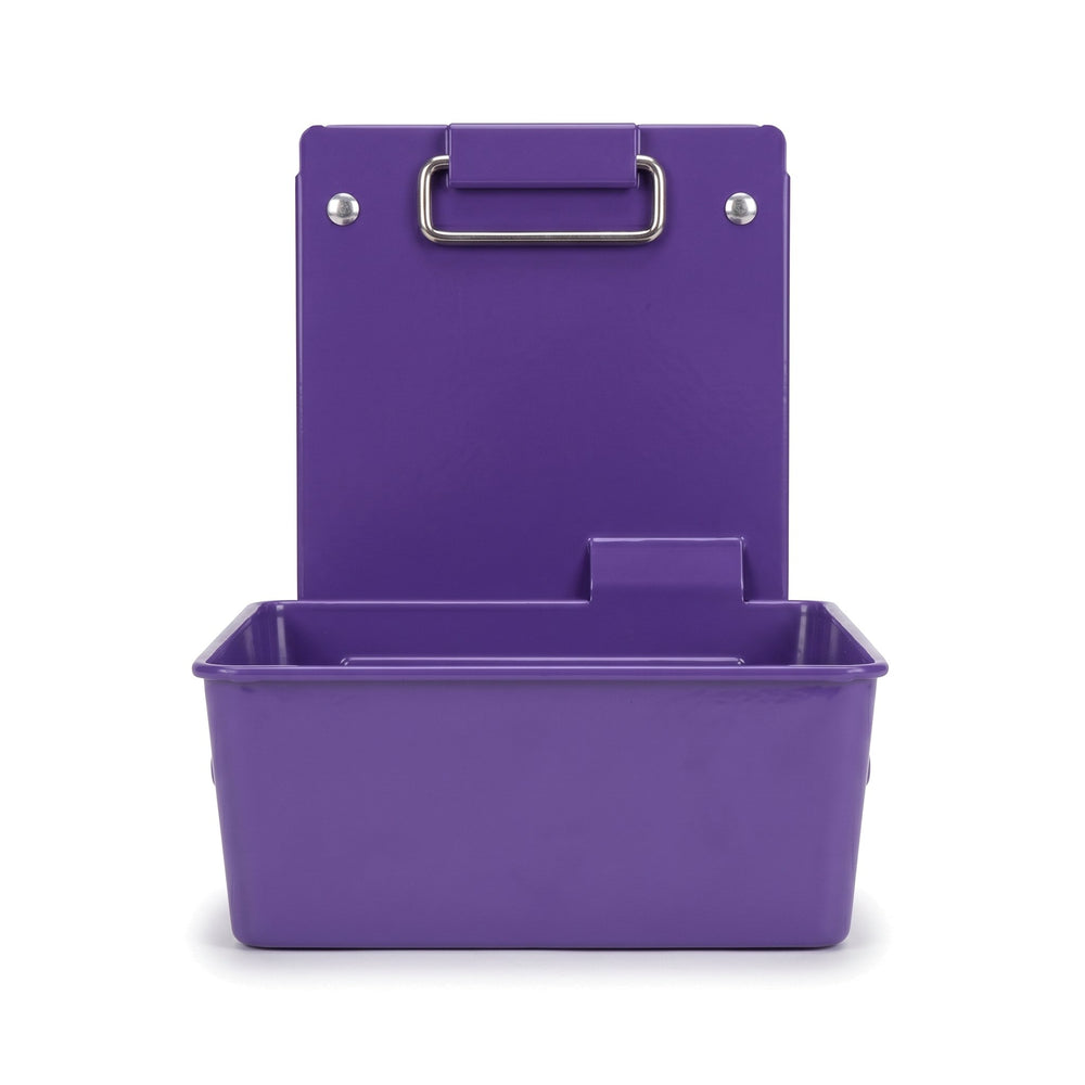Lab Pan, Purple Plastic with Metal Clip, 7.5" x 6" x 8.5", Each
