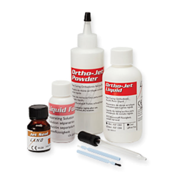 Lang Ortho-Jet Self-Curing Acrylic Resin, Clear, Professional Package, 100g Powder & 118mL Liquid
