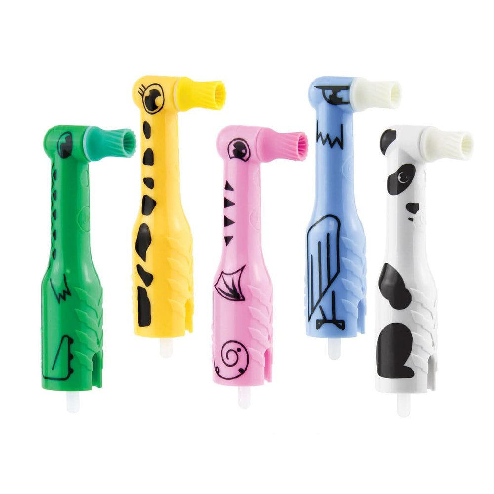 Pac-Dent FUNimal Pedo disposable prophy angles, pedo soft cup assorted, 100/box