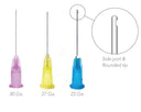Pac-Dent OptiProbe Needle Tips 23 Ga., Round Tip, Side Port, Blue, 100 Pk thumbnail 1