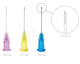 Pac-Dent Irrigation Needle Tips 27 Ga., Notched, Yellow, 100 Pk
