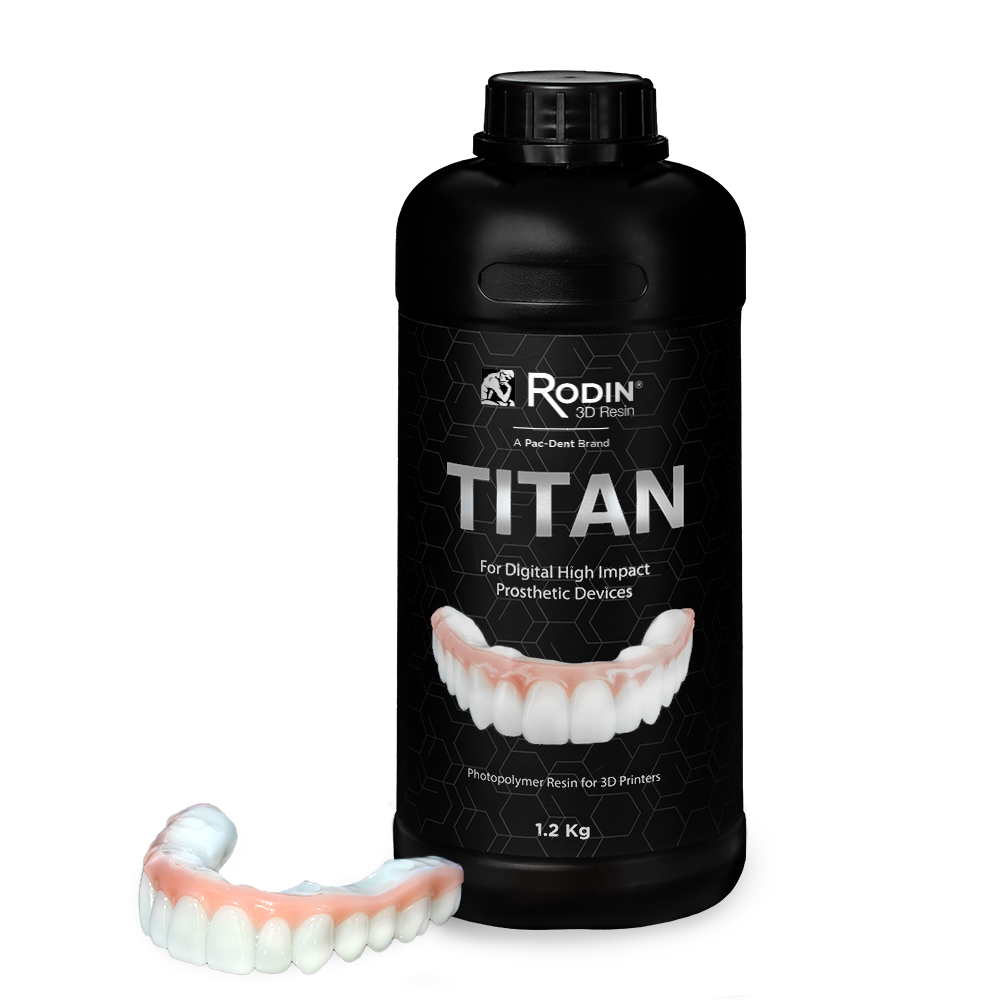 Pac-Dent Rodin Titan 3D Printing Resin, Shade 0M1, 1.2kg