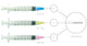 Pac-Dent Endo Irrigation Combo Kit: 100 x 27 Ga. yellow tips w/ 100 x 3 cc syringes