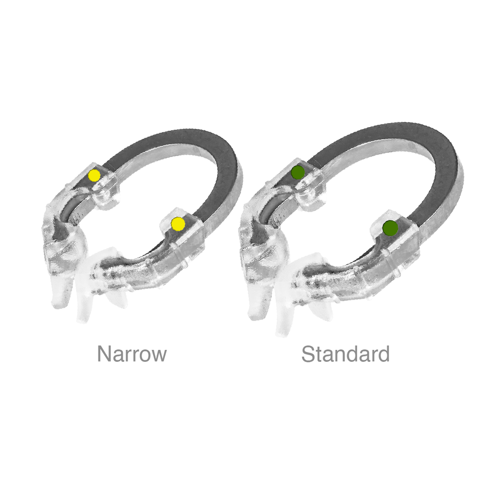 Pac-Dent iMatrix™ Clear Sectional Matrix System Starter Kit, 1 x clear green standard ring, 1 x clear yel...