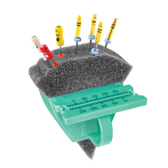 Pac-Dent Endo Organizer Foam Refill, Gray Triangular, 50/Pack