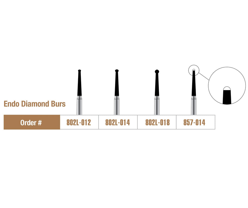 Pac-Dent Diamond Burs, 10/Pk