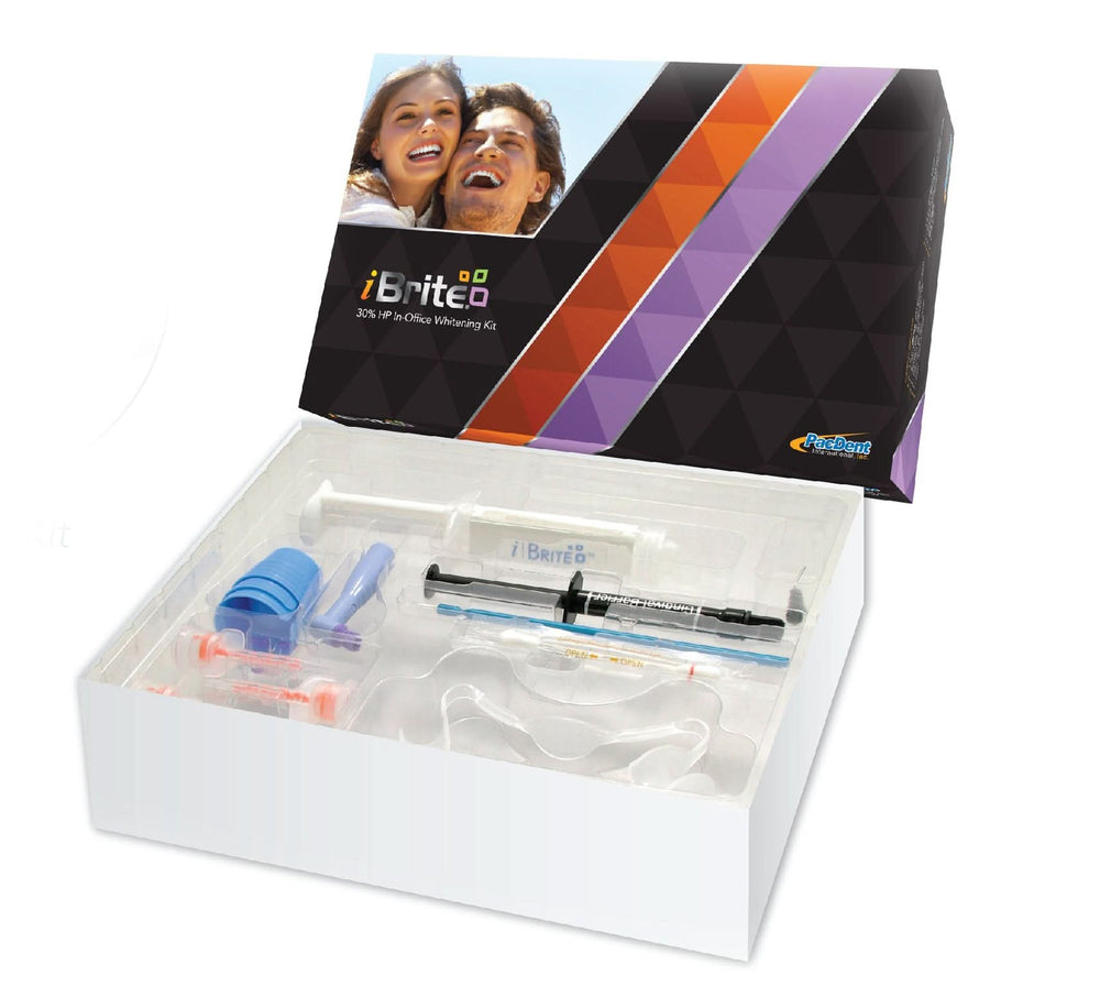 Pac-Dent iBrite Chairside Tooth Whitening Kit, Gel-Type, 3 mL, 1-Patient