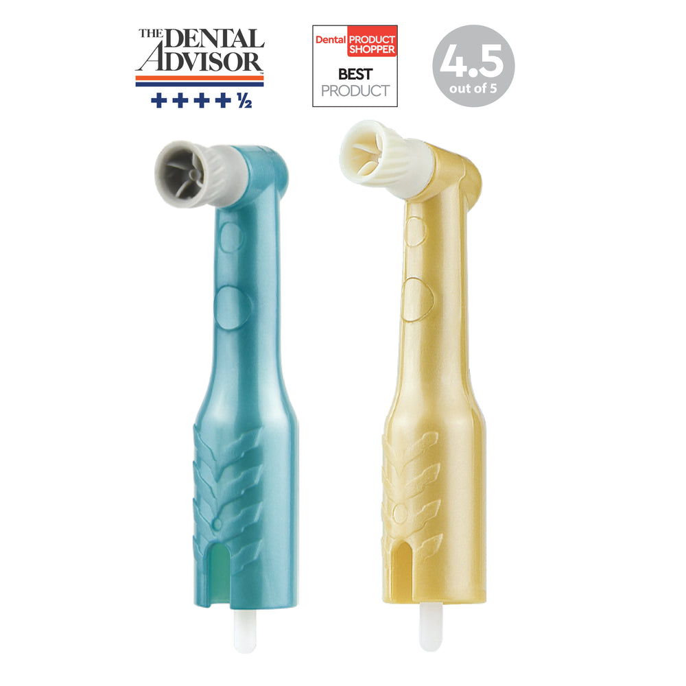 Pac-Dent Mini Contra-Angle Disposable Prophy Angle, Soft Cup, Gray, Sterile, 144/Box
