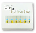 Pac-Dent Stainless Steel H Files (Hand), Assorted Size # 45-80, Length 25 mm thumbnail 3